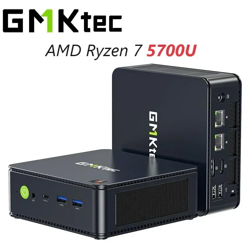GMKtec ũž ̹ ǻ, ̴ PC, AMD Ryzen 7 5700U,  11 , Wifi6, BT5.2, DDR4, NVME SSD, PCIE 3.0,  2.5G Lan